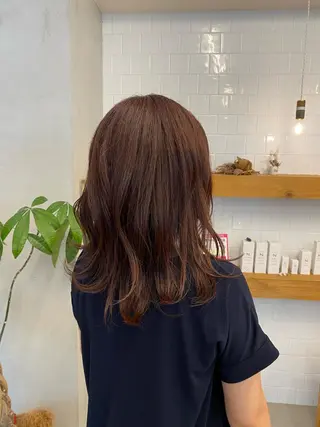 セミロング カラー ♡ハッシュカット/ レイヤー/yucoのヘアスタイル