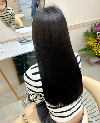 ロング 縮毛矯正/美髪カラー 松田空優哉のヘアスタイル