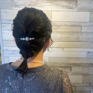 ミディアム ヘアアレンジ ボブカット/アレンジ /さきのヘアスタイル