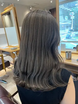 ミディアム カラー 🥀韓国ヘア🥀 宮津真菜のヘアスタイル