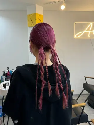 ロング ヘアアレンジ ARARE HAIR みゆきのヘアスタイル