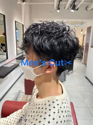 ショート パーマ メンズ メンズパーマ/カラー /須藤　大貴のヘアスタイル