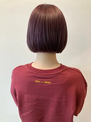 ショート カラー 1inch所属・透明感カラー/似合わ せカット/亀井唯登のヘアスタイル