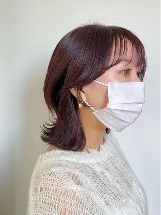 ミディアム カラー 韓国ヘア /男女❄️ 細江 美紅のヘアスタイル