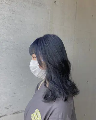 セミロング は まべのヘアスタイル