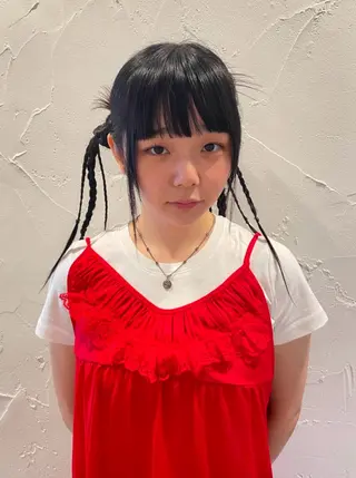 ロング カラー ヘアアレンジ Himeko 🐾のヘアスタイル