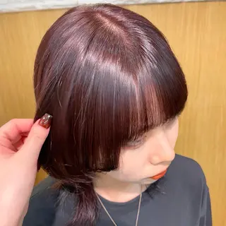 ミディアム カラー ブリーチ/暖色/ ダブルカラー/ゆきなのヘアスタイル