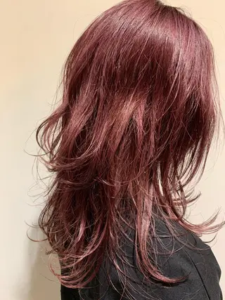 セミロング カラー 美髪形成!色素改善! 秋田 和輝のヘアスタイル