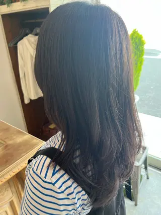 セミロング 亀田 萌奈のヘアスタイル