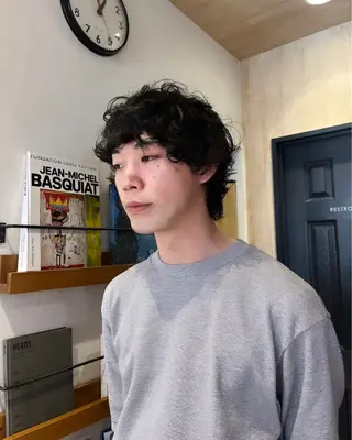 パーマ メンズ 産休中です 艶カラー♡オカのヘアスタイル