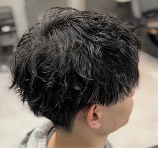 ショート パーマ メンズ メンズウルフ特化🐺 🔥長山耕大🔥のヘアスタイル