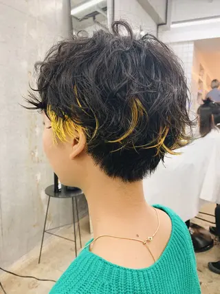 ショート カラー パーマ 🌈前田 潤 /ショート/似合わせのヘアスタイル