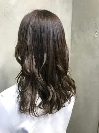 ロング カラー パーマ 🌈髪質改善💕 縮毛矯正✨青木まで✨のヘアスタイル