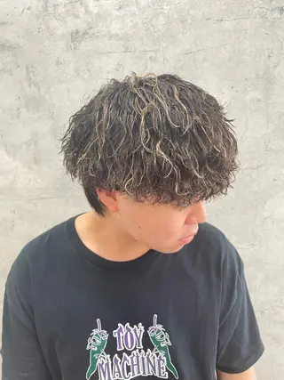 ショート パーマ メンズ maino /暖色カラー🍓のヘアスタイル