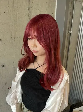 セミロング カラー ヘアアレンジ 傷ませないカラー・ ボブ・リクト💥のヘアスタイル