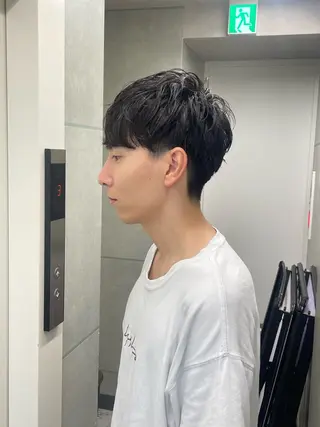 ミディアム メンズ CHROM TOKYO A.L.T所属・【メンズ・パーマ】 藪 清正のヘアスタイル