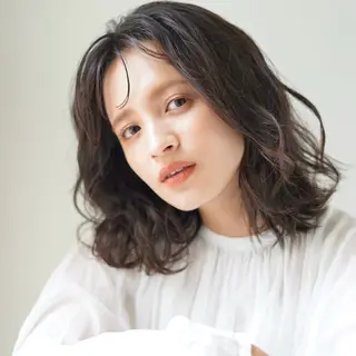 セミロング カラー パーマ 髪質改善ストレート✨ パーマヘア✨YUKIのヘアスタイル