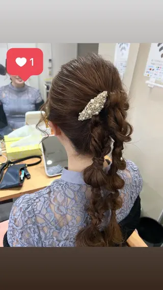 ロング ヘアアレンジ 山室 敬義のヘアスタイル
