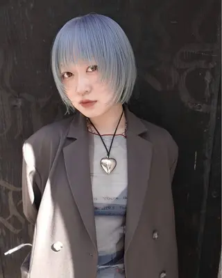 ショート Null 表参道所属・岩下昂世/ ハイトーン/デザインのヘアスタイル