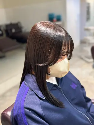 セミロング カラー ハイトーン/ネイル /ミウ 🌺❤︎のネイルデザイン