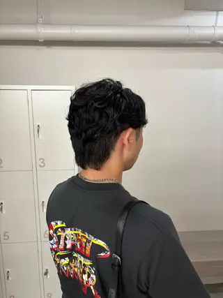 ショート パーマ メンズ カネコ ノノカのヘアスタイル