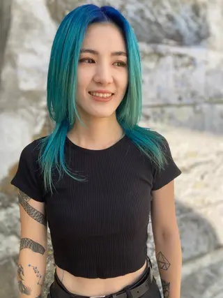 ミディアム カラー ainico.所属・髪質改善　艶髪✨ Teppeiのヘアスタイル