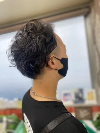 ミディアム パーマ メンズ kazu 店長のヘアスタイル