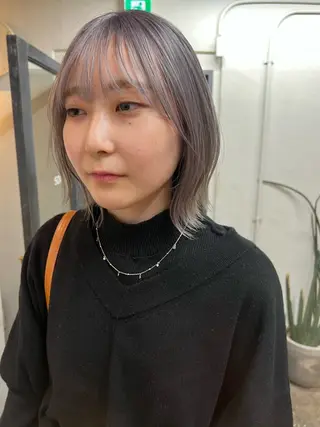 ショート 東のりか/ハイトーン ブリーチカラー/ボブのヘアスタイル