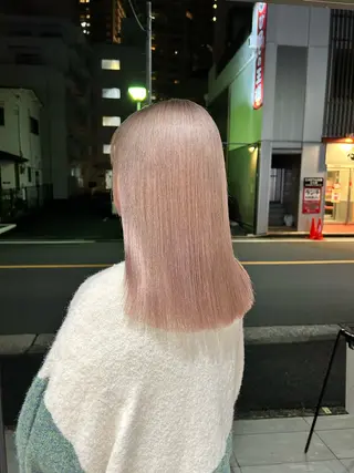 セミロング カラー 🌷横浜/レイヤー /艶カラー🌷のヘアスタイル