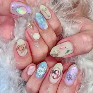 ネイル シェアサロンLei.g(レイジー)所属・3Dアートネイル💗 都築レナのネイルデザイン