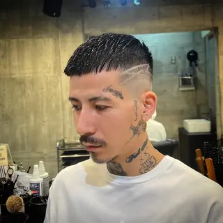 ショート メンズ BINGO HAIR WORKS 【ビンゴヘアワークス】所属・🎱メンズフェード 特化HYOGA🎱のヘアスタイル