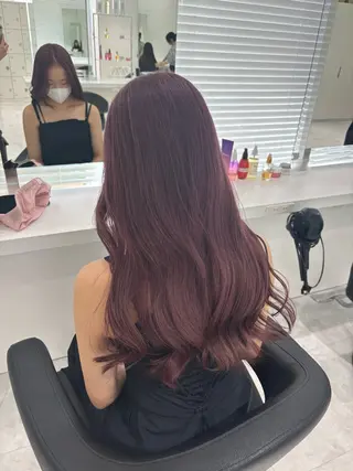 ロング 都内1優しい🤍透明 感カラー🤍サツキのヘアスタイル