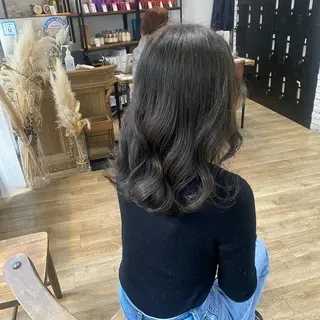 ロング カラー ヘアアレンジ あおい 🍒暖色カラーのヘアスタイル