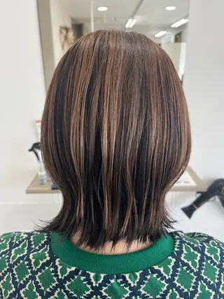 セミロング Yumi/艶髪/ 透明感カラー🤍のヘアスタイル