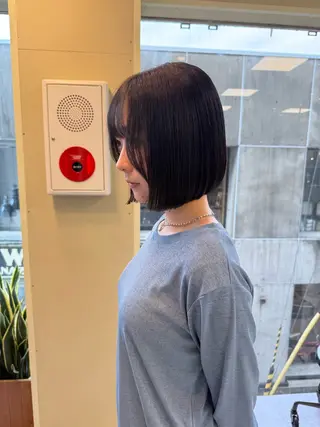 ショート カラー 伶風/デザインカット /ボブ/透明感カラーのヘアスタイル