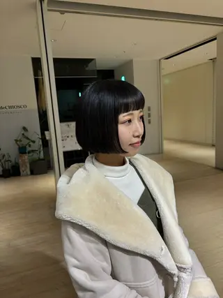 ショート ショート／ミニボブ マンツーマン/マユコのヘアスタイル