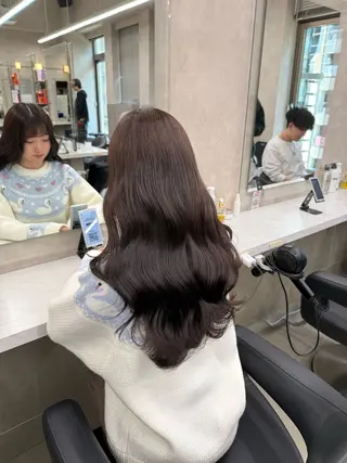 ロング カラー ヘアアレンジ 💗横浜美容室 💗HARUNAのヘアスタイル