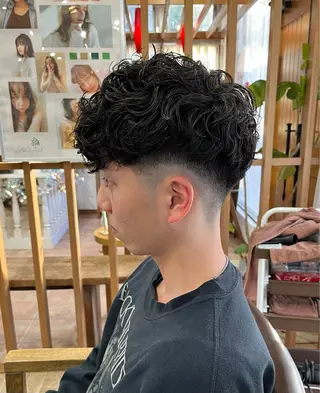 ショート メンズパーマ特化⚡️ 中村 駿のヘアスタイル