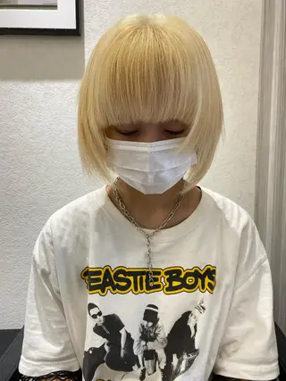 ミディアム カラー ムトウセイマ/艶髪 /艶ケアWブリーチのヘアスタイル