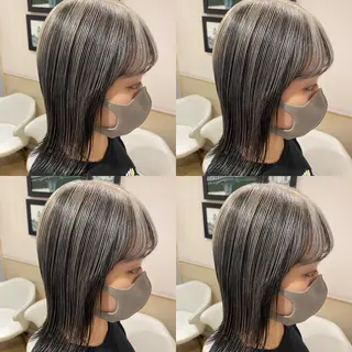 ミディアム カラー レイヤー×髪質改善 マネージャー安藤光司のヘアスタイル