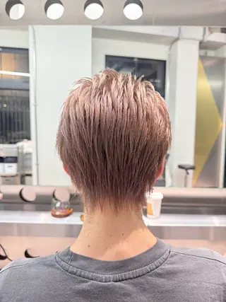ショート カラー 北村 岳久翔のヘアスタイル