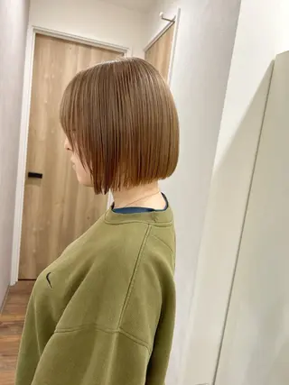 ショート カラー ボブ/ハイトーン 立川loose 下田のヘアスタイル