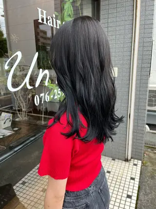 セミロング Un Fleur所属・立野 希沙のヘアスタイル