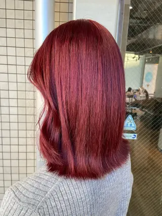 セミロング カラー 🧸プルエクステ❤︎ ネイルKAO🧸のヘアスタイル