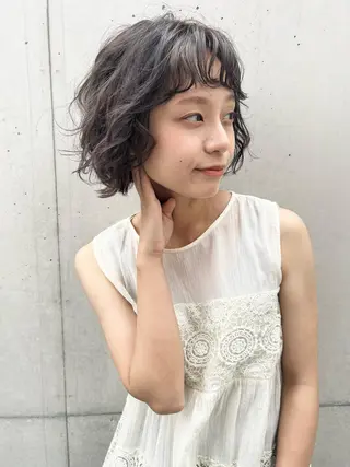 ショート パーマ パーマ特化 フシキサトシのヘアスタイル