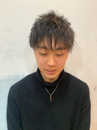 ショート パーマ メンズ 🍑艶髪✖️暖色系 ✨momoka🍑のヘアスタイル