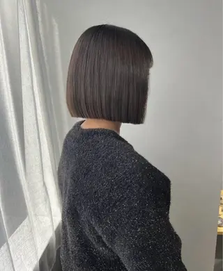 ショート カラー akane/ボブ /オリーブ/ブラウンのヘアスタイル