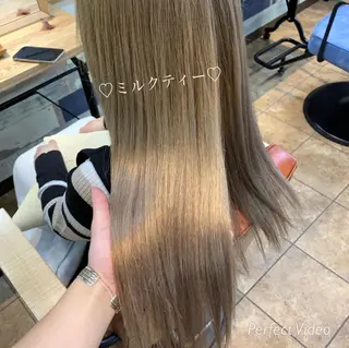 ロング カラー ブリーチなし Wカラー🩷星野翔太のヘアスタイル