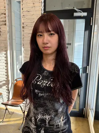 ロング カラー ✨艶ブリーチカラー✨ 酸性ストレート光太郎のヘアスタイル