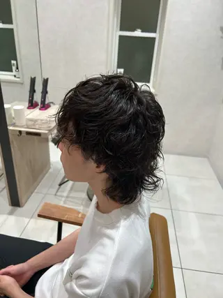 メンズ レディースショート/ メンズパーマ/足立のヘアスタイル